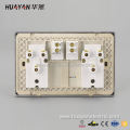 Latest superior quality 6 gang switch 2 socket